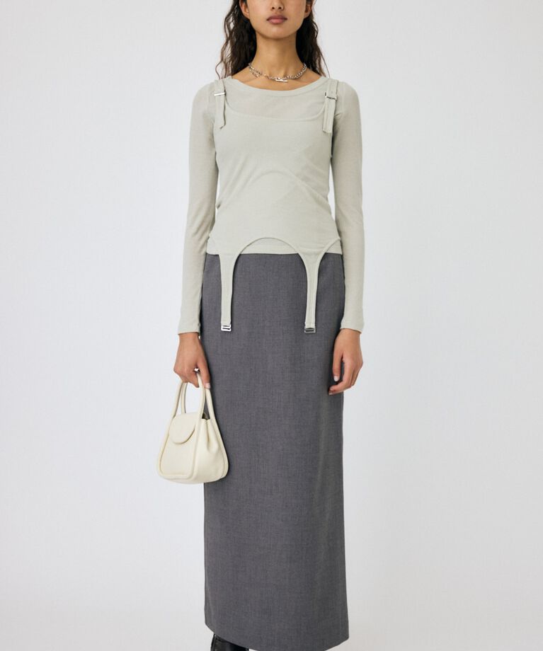 MOUSSY「LAYERED GARTER トップス」|Tシャツ・カットソー|