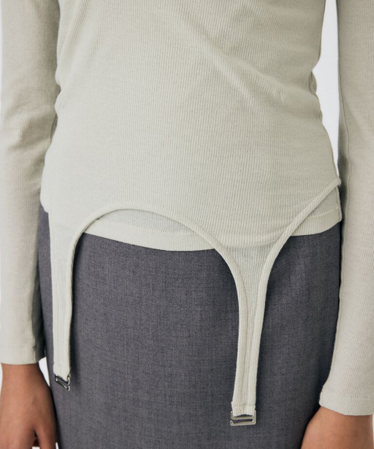 MOUSSY「LAYERED GARTER トップス」|Tシャツ・カットソー|
