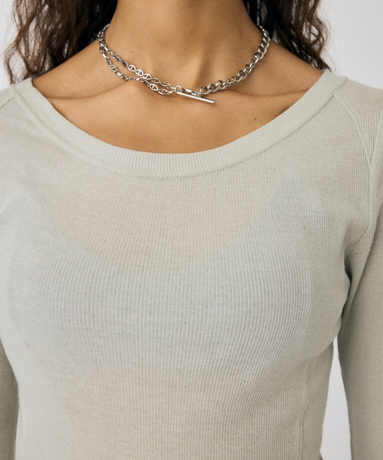 MOUSSY「LAYERED GARTER トップス」|Tシャツ・カットソー|