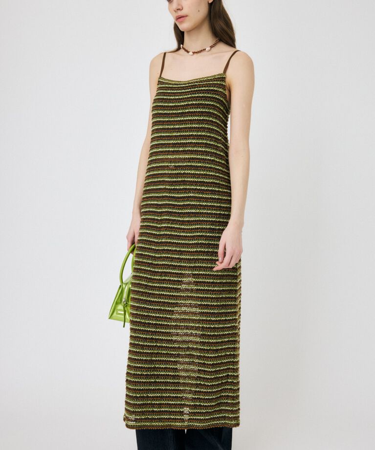 MOUSSY「MIX COLOR CROCHET ワンピース」|ワンピース|