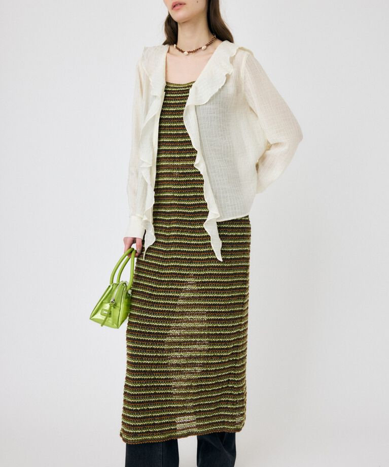 MOUSSY「MIX COLOR CROCHET ワンピース」|ワンピース|
