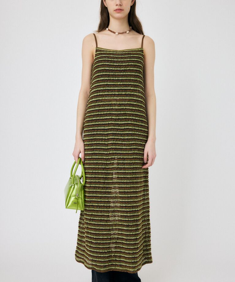 MOUSSY「MIX COLOR CROCHET ワンピース」|ワンピース|