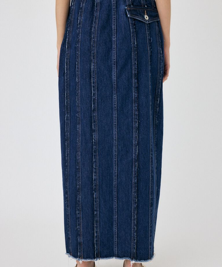 MOUSSY「FRONT SLIT FRINGE スカート」|スカート|
