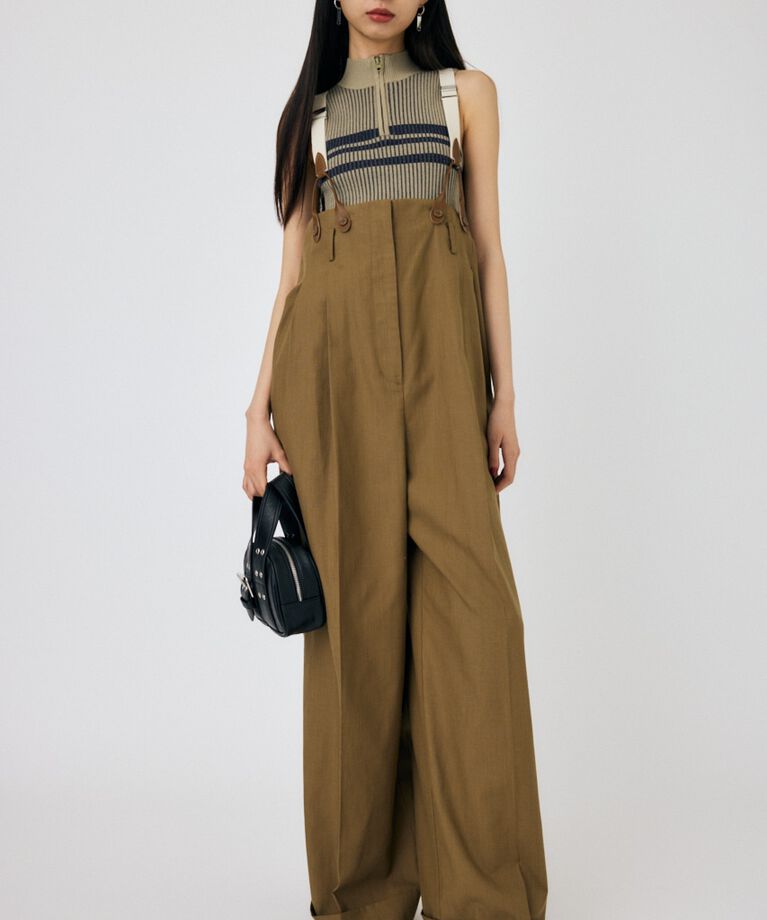 MOUSSY「MOCK NECK ハーフジップトップス」|タンクトップ|