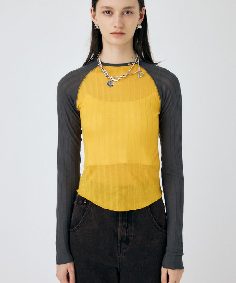 MOUSSY「BROAD RIB ラグラントップス」|Tシャツ・カットソー|