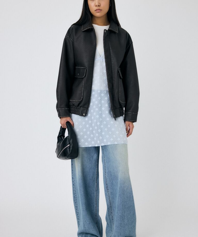 MOUSSY「F/LEATHER A-2 フライトジャケット」|その他|