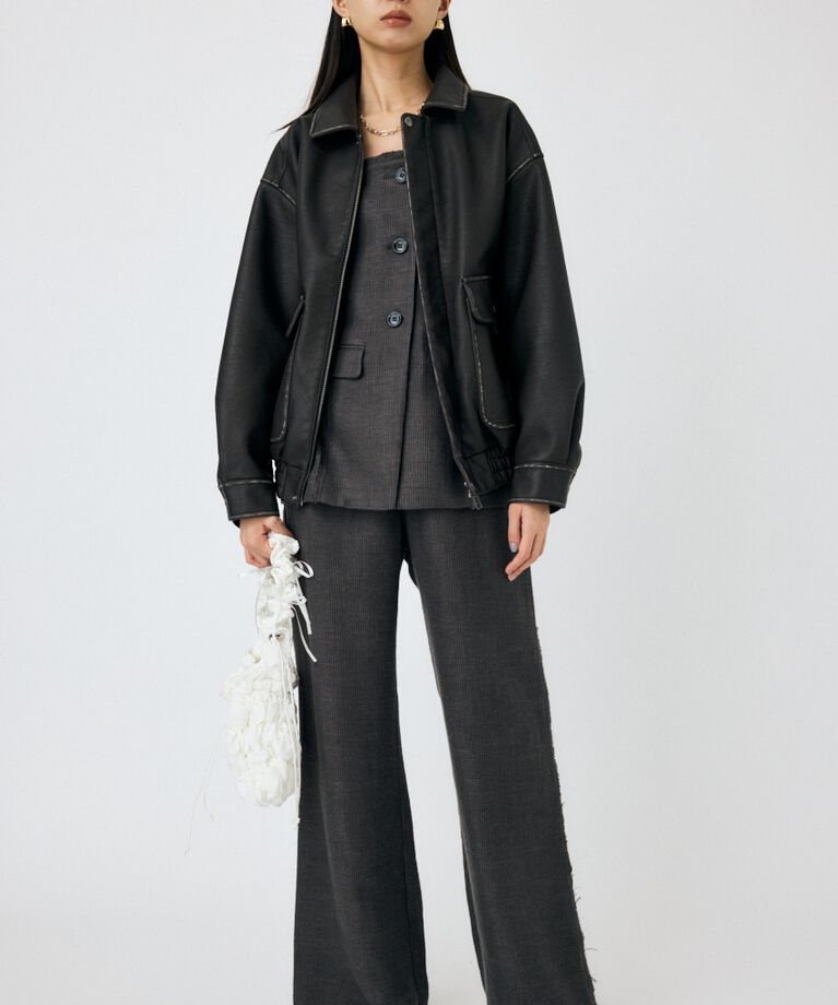 MOUSSY「F/LEATHER A-2 フライトジャケット」|その他|