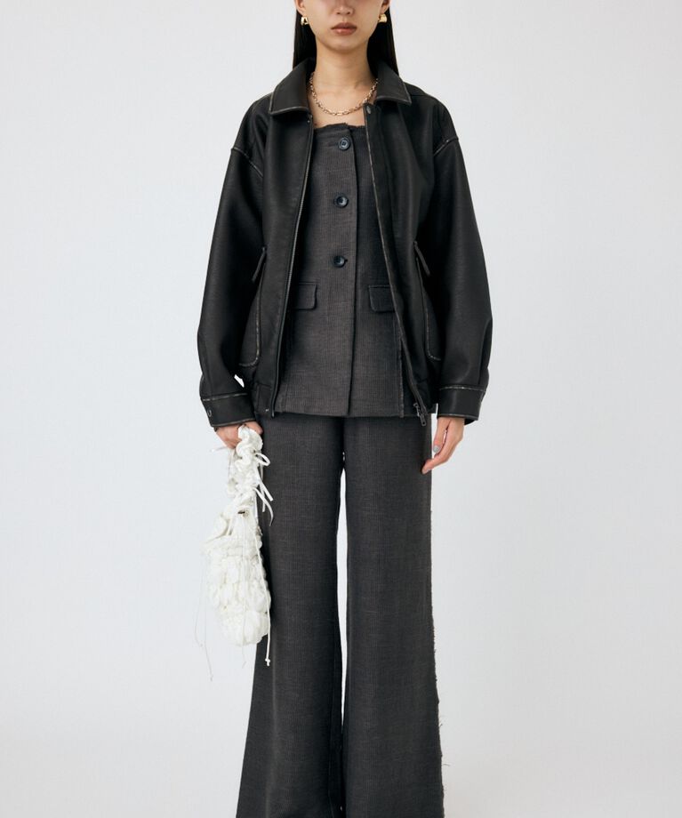 MOUSSY「F/LEATHER A-2 フライトジャケット」|その他|
