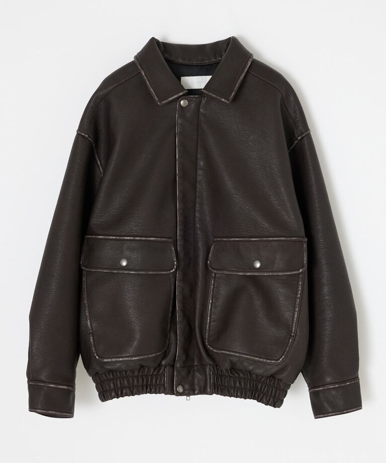 MOUSSY「F/LEATHER A-2 フライトジャケット」|その他|