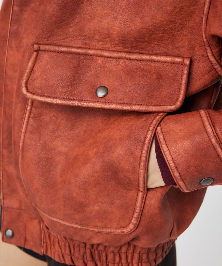 MOUSSY「F/LEATHER A-2 フライトジャケット」|その他|
