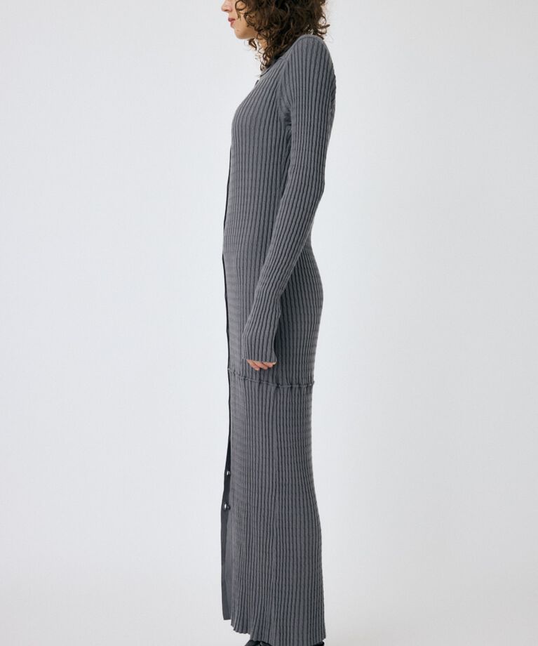 MOUSSY「CABLE KNIT ロングドレス」|ワンピース|