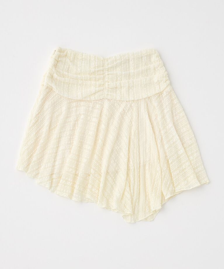 MOUSSY「ASYMMETRIC HEM LACY スカート」|スカート|