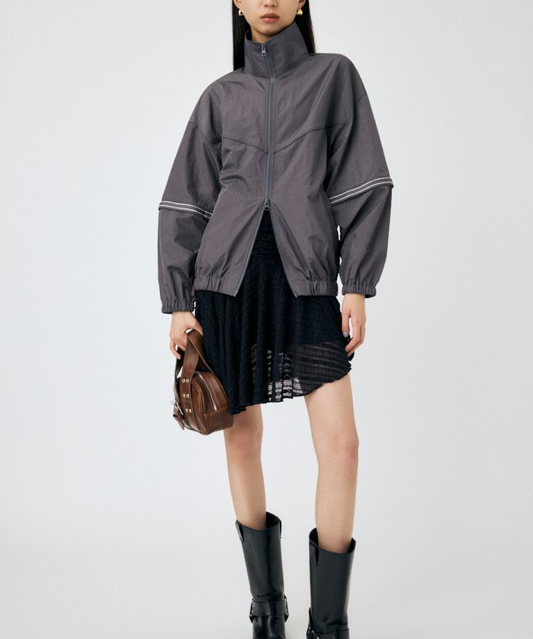 MOUSSY「ASYMMETRIC HEM LACY スカート」|スカート|BLK