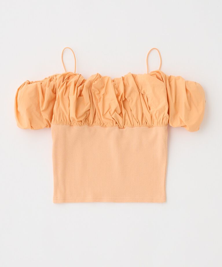 MOUSSY「VOLUME SLEEVE DOCKING トップス」|Tシャツ・カットソー|