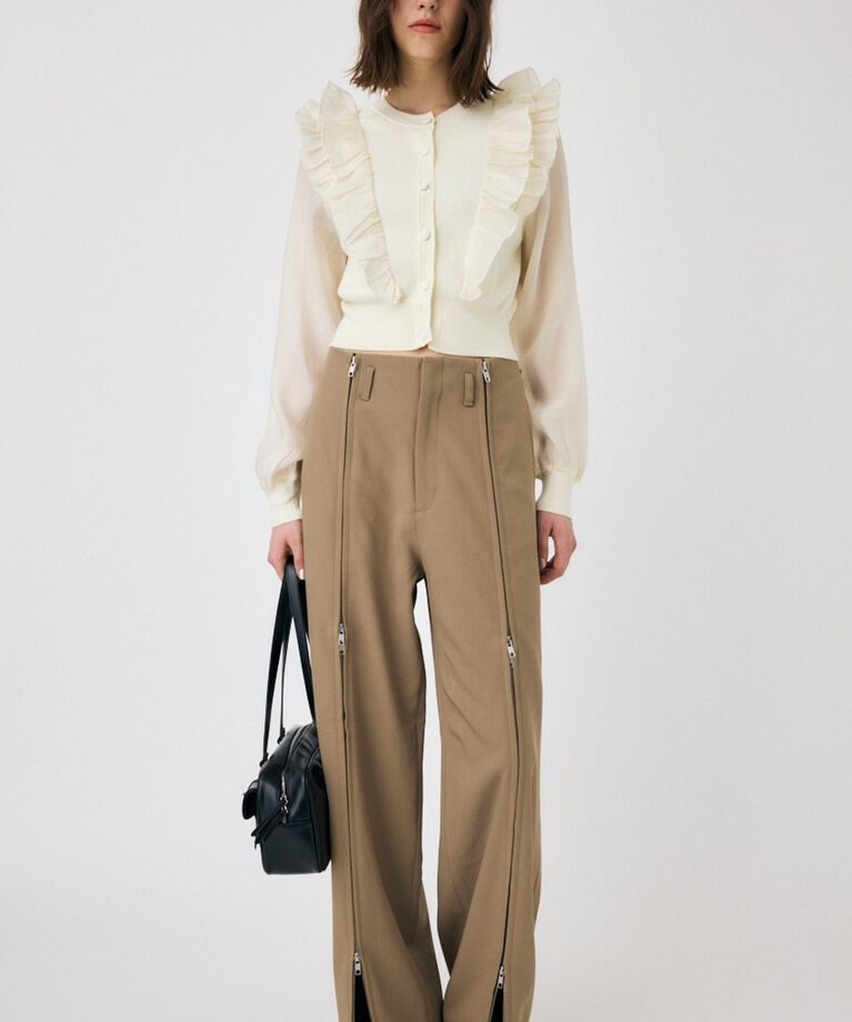 MOUSSY「ZIP UP WIDE トラウザーズ」|その他|
