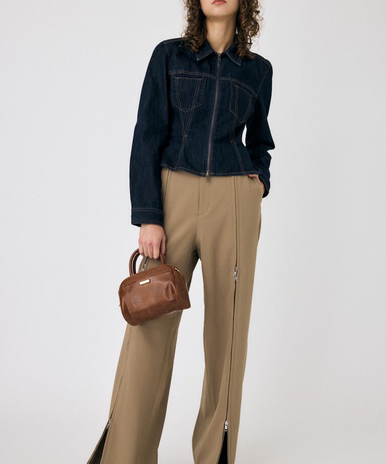 MOUSSY「ZIP UP WIDE トラウザーズ」|その他|