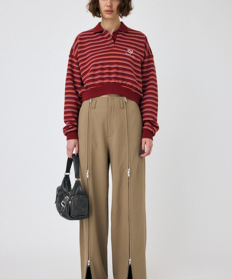 MOUSSY「ZIP UP WIDE トラウザーズ」|その他|