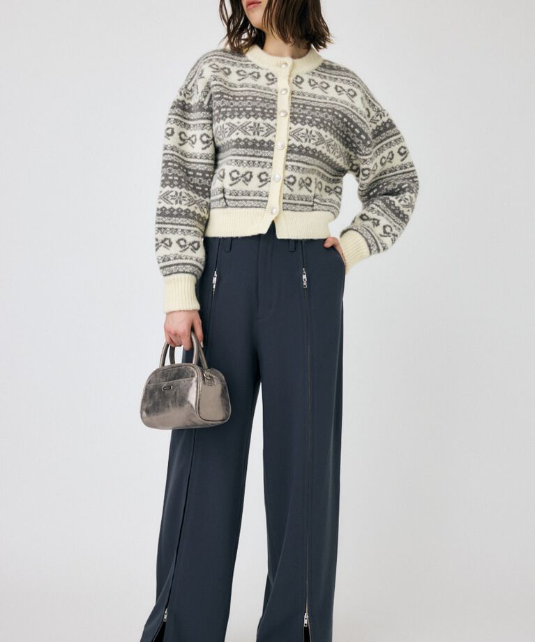 MOUSSY「ZIP UP WIDE トラウザーズ」|その他|