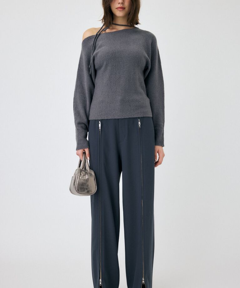 MOUSSY「ZIP UP WIDE トラウザーズ」|その他|