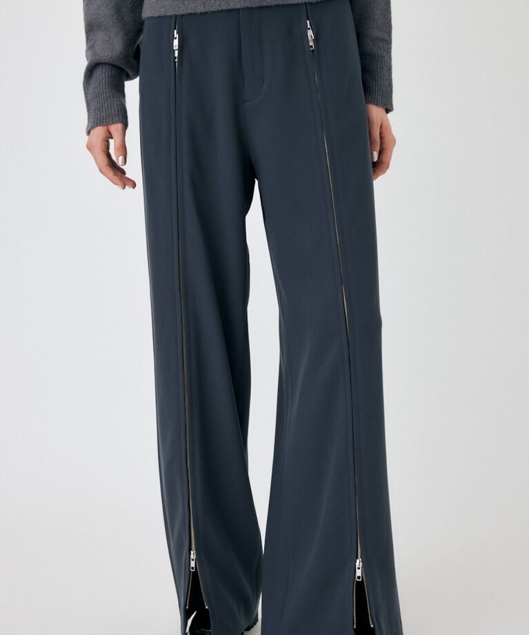MOUSSY「ZIP UP WIDE トラウザーズ」|その他|