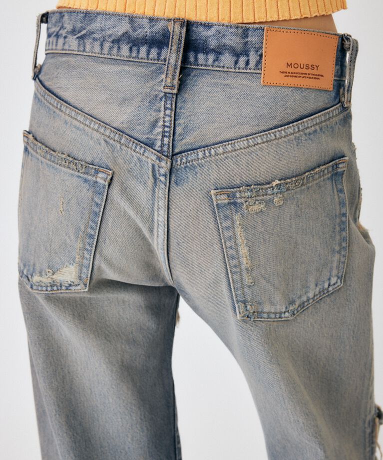 MOUSSY「MIDRISE STRAIGHT」|デニム|
