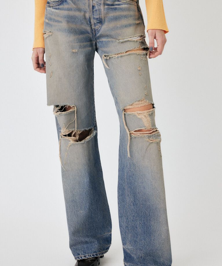 MOUSSY「MIDRISE STRAIGHT」|デニム|
