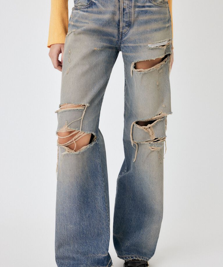 MOUSSY「MIDRISE STRAIGHT」|デニム|