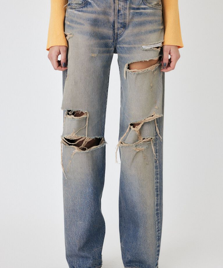 MOUSSY「MIDRISE STRAIGHT」|デニム|