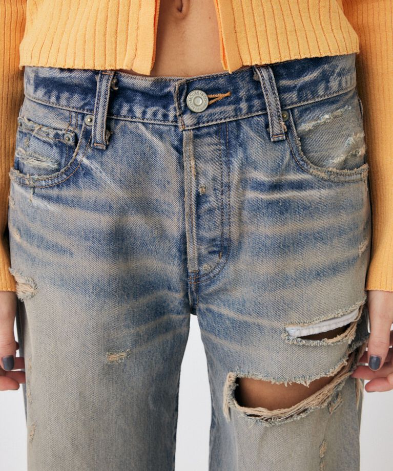 MOUSSY「MIDRISE STRAIGHT」|デニム|