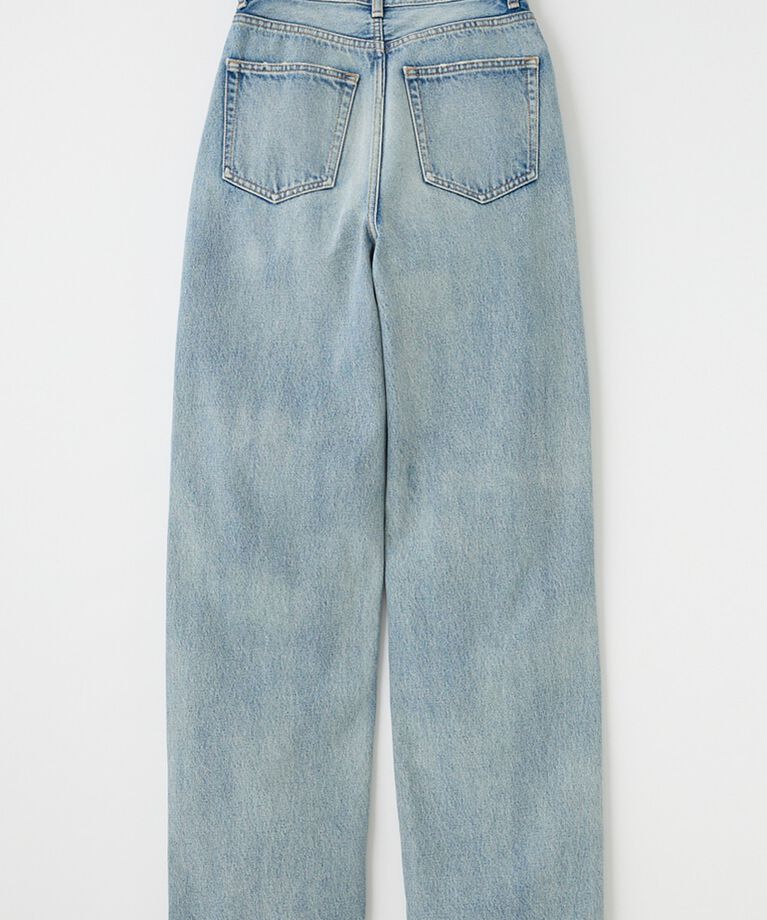 MOUSSY「HW CRASH LOOSE STRAIGHT」|デニム|