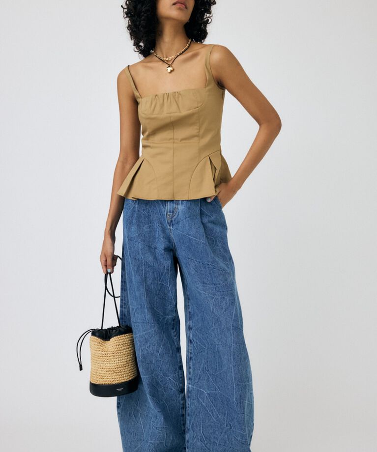 MOUSSY「FLARE CAMI ビスチェ」|キャミソール|