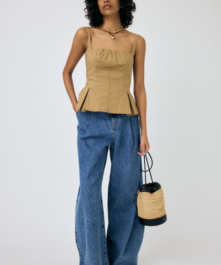 MOUSSY「FLARE CAMI ビスチェ」|キャミソール|