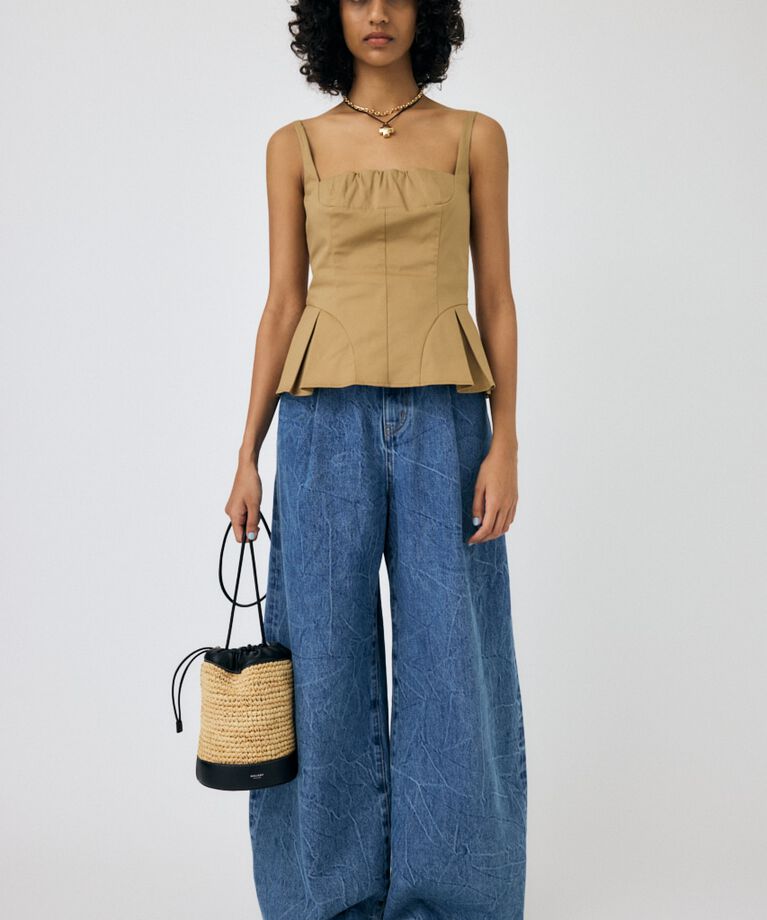 MOUSSY「FLARE CAMI ビスチェ」|キャミソール|