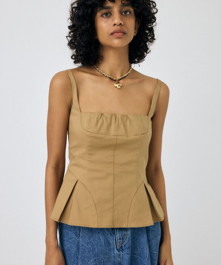 MOUSSY「FLARE CAMI ビスチェ」|キャミソール|