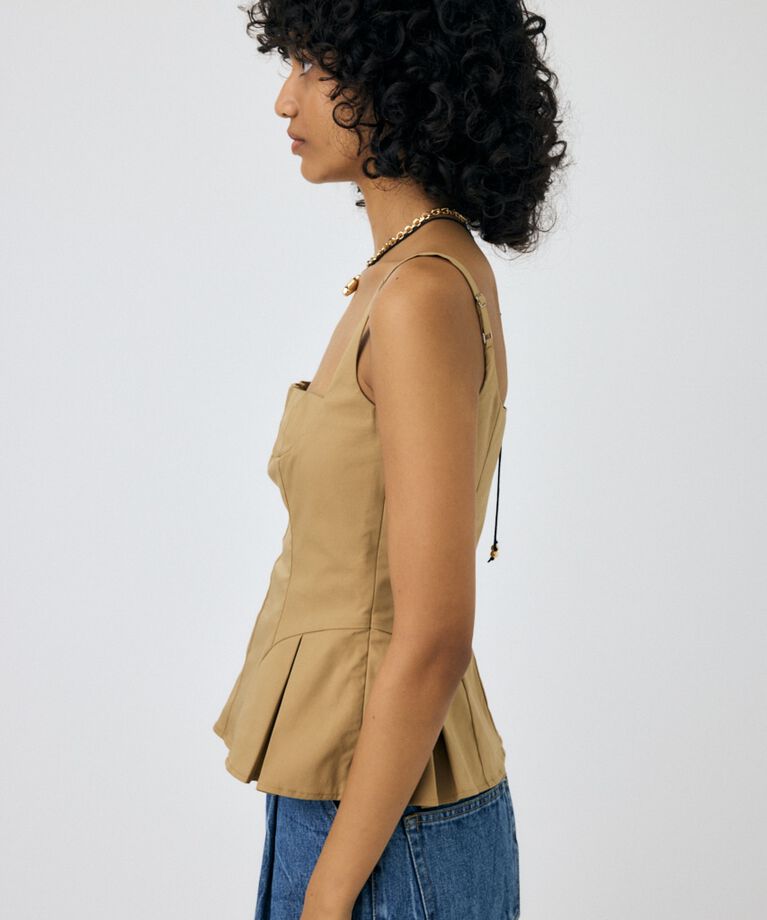 MOUSSY「FLARE CAMI ビスチェ」|キャミソール|