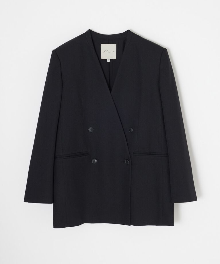MOUSSY「シーズンレスノーカラージャケット　リサイクルポリエステル使用」|その他|