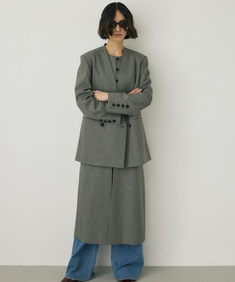 MOUSSY「シーズンレスノーカラージャケット　リサイクルポリエステル使用」|その他|