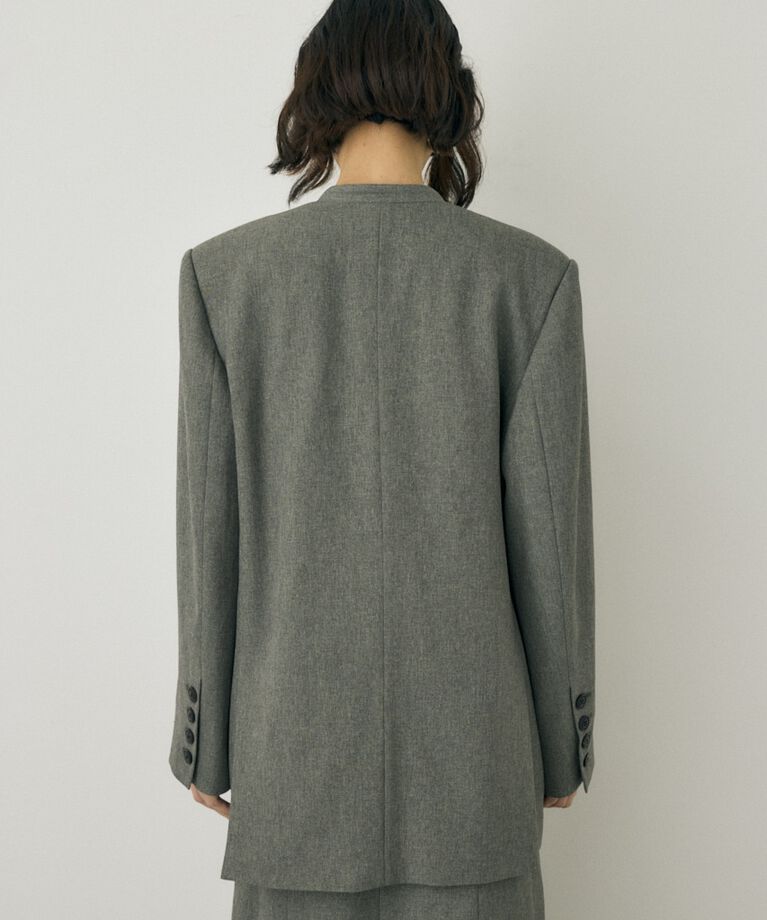MOUSSY「シーズンレスノーカラージャケット　リサイクルポリエステル使用」|その他|