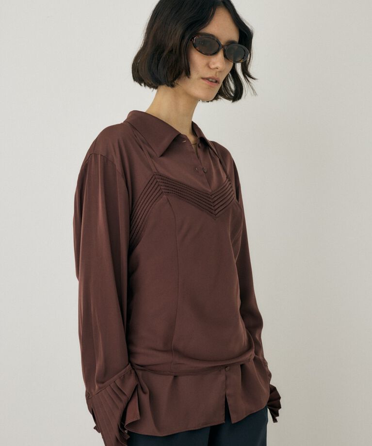 MOUSSY「サテンキャミソール　リサイクルポリエステル×レーヨン素材」|キャミソール|