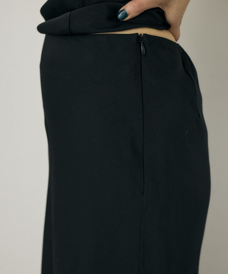 MOUSSY「サテンミディスカート　リサイクルポリエステル×レーヨン素材」|スカート|