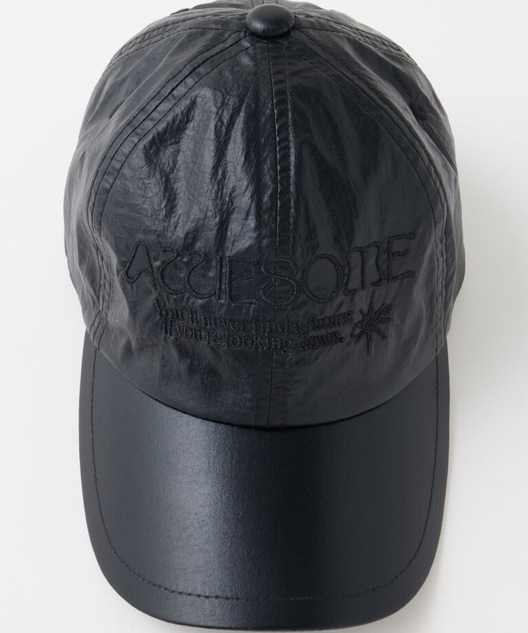 MOUSSY「EMBROIDERY キャップ」|その他|BLK