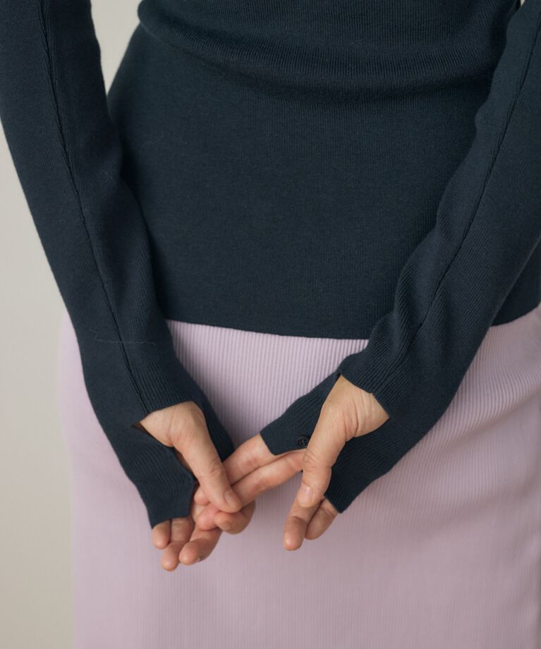MOUSSY「タートルネックニット オーガニックコットン×再生繊維混」|ニット・セーター|