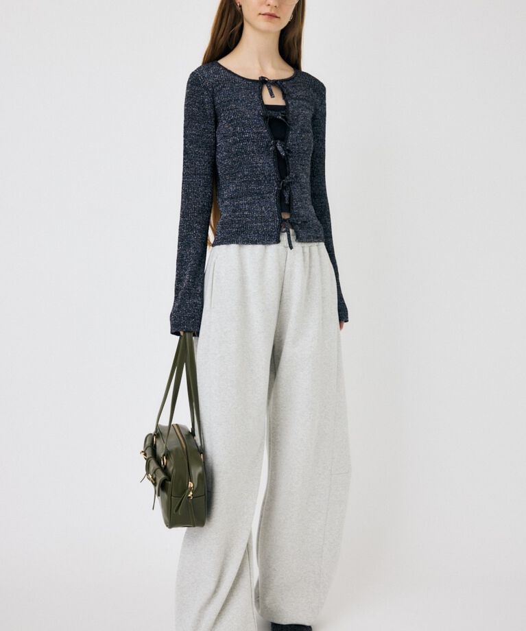 MOUSSY「FRONT RIBBON ニットトップス」|ニット・セーター|