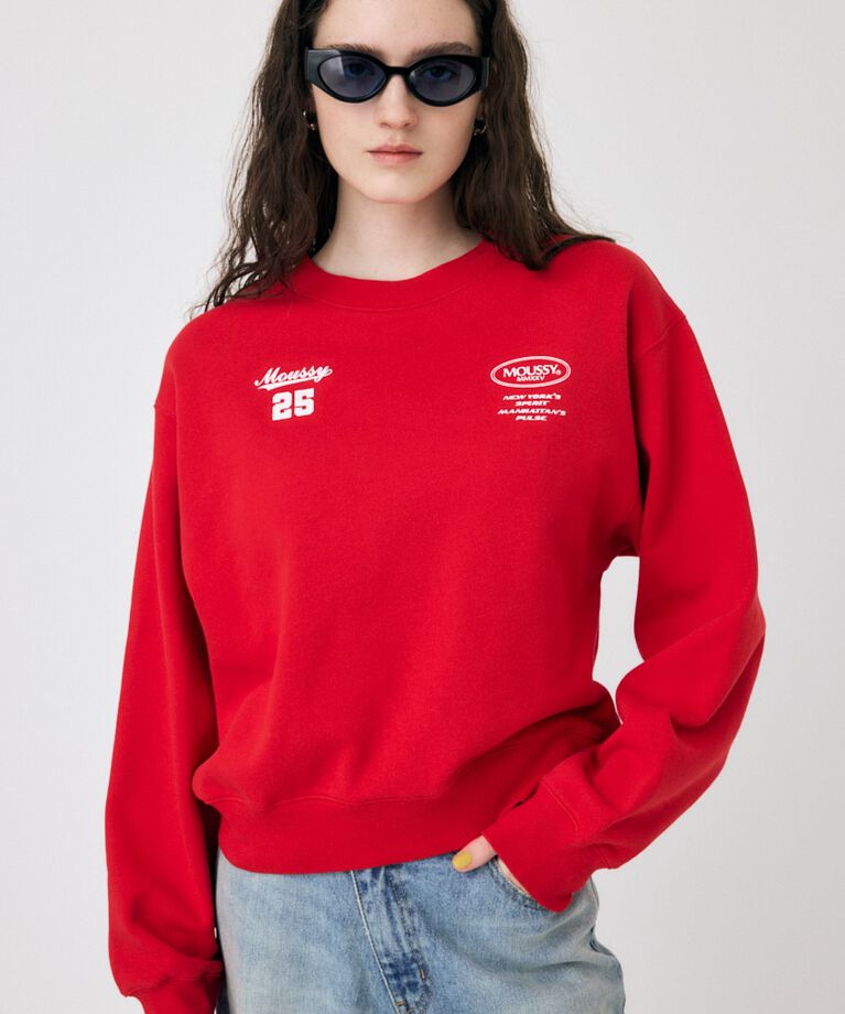 MOUSSY「MOUSSY NY COLLECT プルオーバー」|パーカー|RED