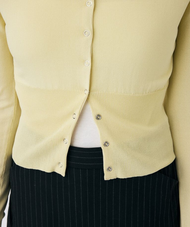 MOUSSY「WAIST SWITCHING カーディガン」|カーディガン|