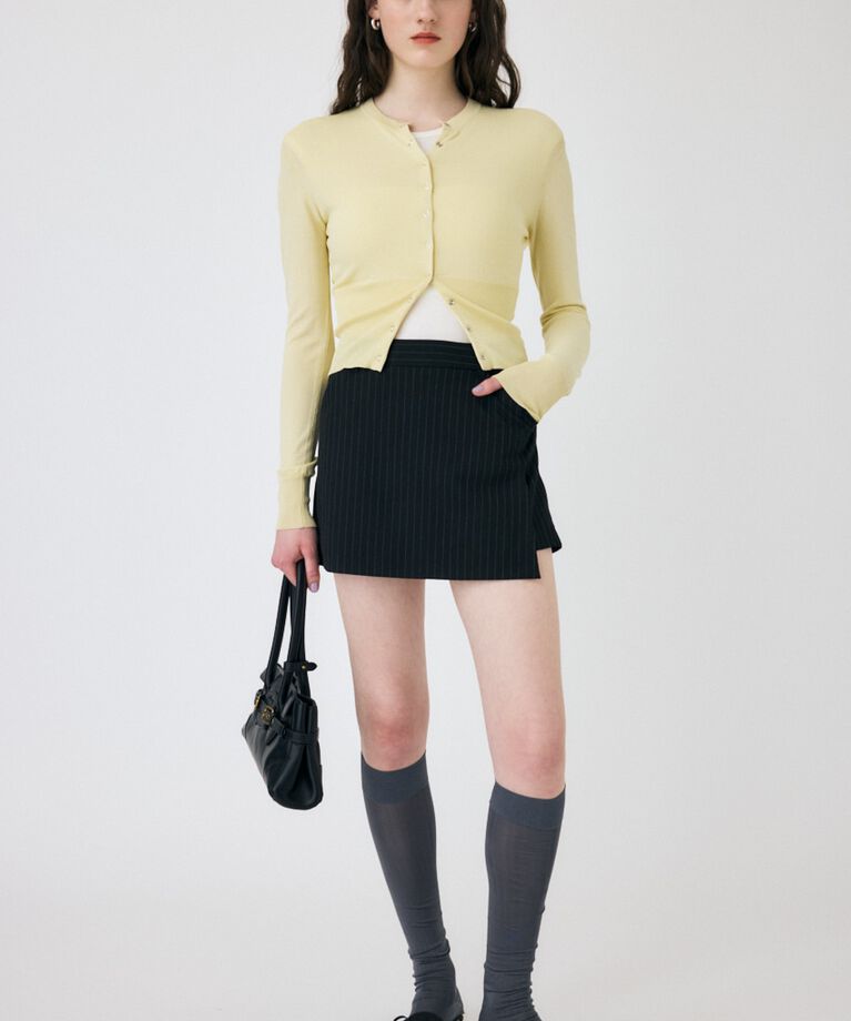 MOUSSY「WAIST SWITCHING カーディガン」|カーディガン|