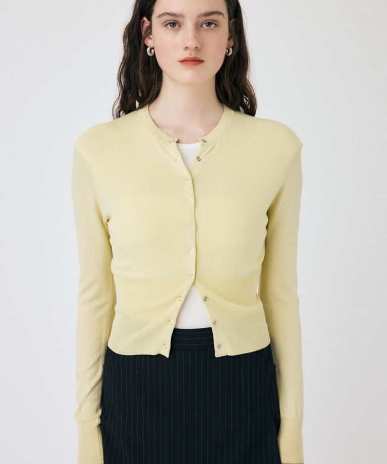 MOUSSY「WAIST SWITCHING カーディガン」|カーディガン|