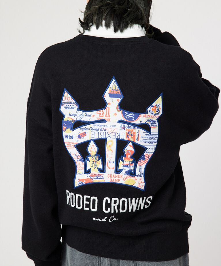 RODEO CROWNS「CROWN OG パッチニットトップス」|ニット・セーター|