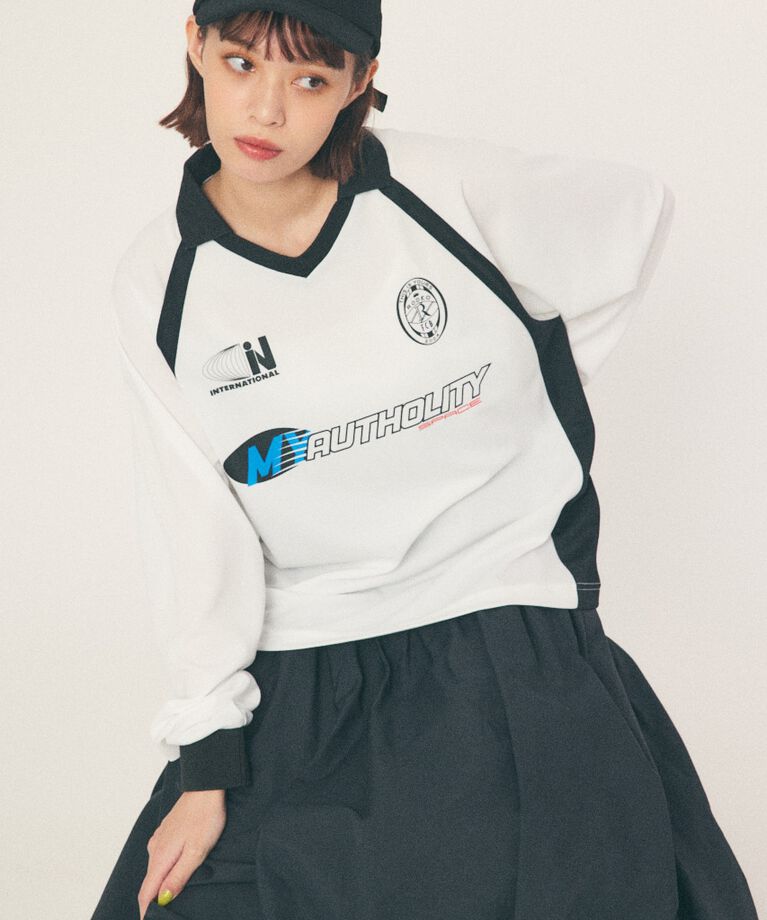 RODEO CROWNS「GAME L/S トップス」|Tシャツ・カットソー|WHT