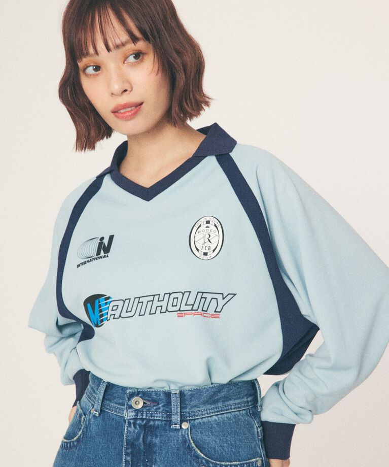 RODEO CROWNS「GAME L/S トップス」|Tシャツ・カットソー|SAX